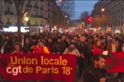 Tension In Paris During Protest Over Pension Reforms Tension In Paris During Protest Over Pension Reforms