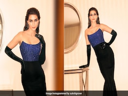The Red Carpet Is Kriti Sanon's Runway And This Time, It's In Black And Blue The Red Carpet Is Kriti Sanon's Runway And This Time, It's In Black And Blue