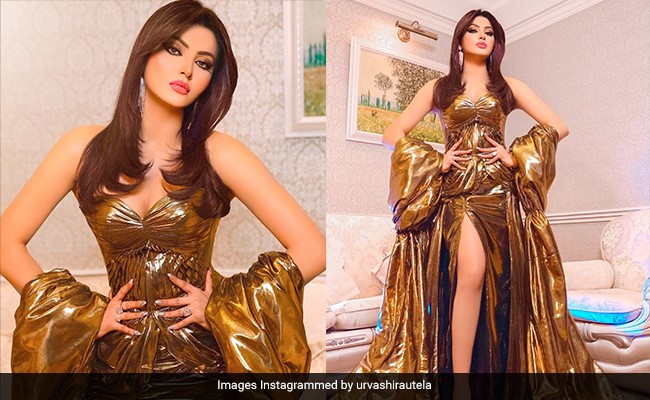 Urvashi Rautela Is Pure Molten Gold In One Of Her Many Glam Gowns