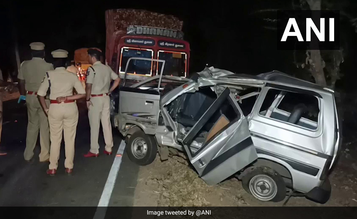 Child Among 6 Killed After Van Collides With Truck In Tamil Nadu