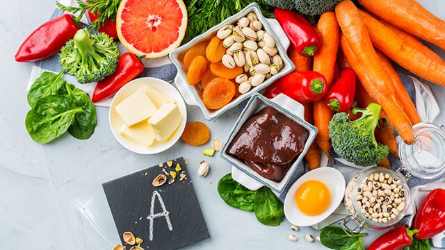 Include fruits such as mangoes, apricots, and oranges, which are rich in beta-carotene