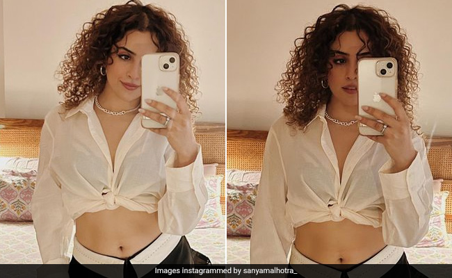 We're Mad Over Mini Skirts When They Look As Good As Sanya Malhotra's With A White Shirt