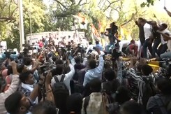 Youth Congress Workers Protest Over Rahul Gandhi's Disqualification Youth Congress Workers Protest Over Rahul Gandhi's Disqualification
