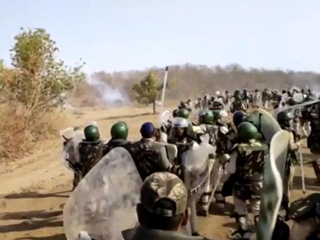 On Camera, Encroachers Shoot Arrows, Lob Bombs To Foil Eviction Exercise