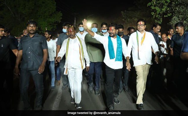 Telangana Congress Chief Targeted With Egg At Rally. It Missed Him