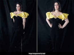 Kajol In A Black Velvet Jumpsuit With Yellow Ruffles Displays A Brand New Stylish Avatar Kajol In A Black Velvet Jumpsuit With Yellow Ruffles Displays A Brand New Stylish Avatar