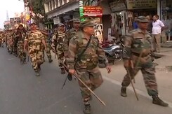 Massive Security, Flag March By Central Forces Ahead Of Tripura Counting Massive Security, Flag March By Central Forces Ahead Of Tripura Counting