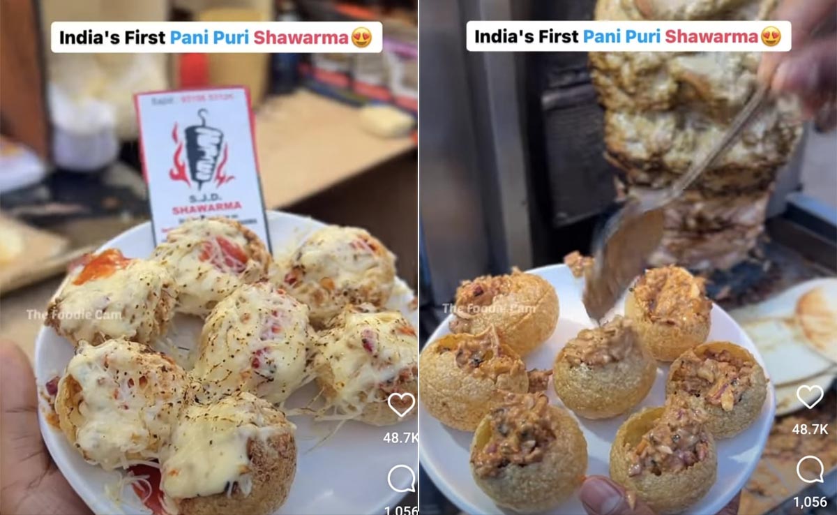 Internet Reacts To 'India's First Pani Puri Shawarma': Love It Or Hate It?