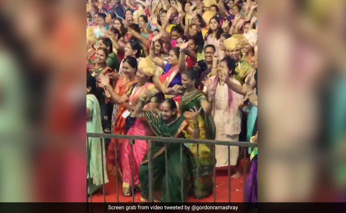 Viral Video Shows Elderly Woman Dancing Joyfully At A Programme