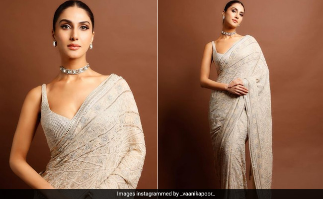 Vaani Kapoor Tells A Tale Of Ethnic Magnificence In A Beautiful Embroidered <i>Chikankari Saree</i>