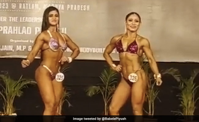 Congress vs BJP Over Women Bodybuilders Posing In Front Of Hanuman's Image