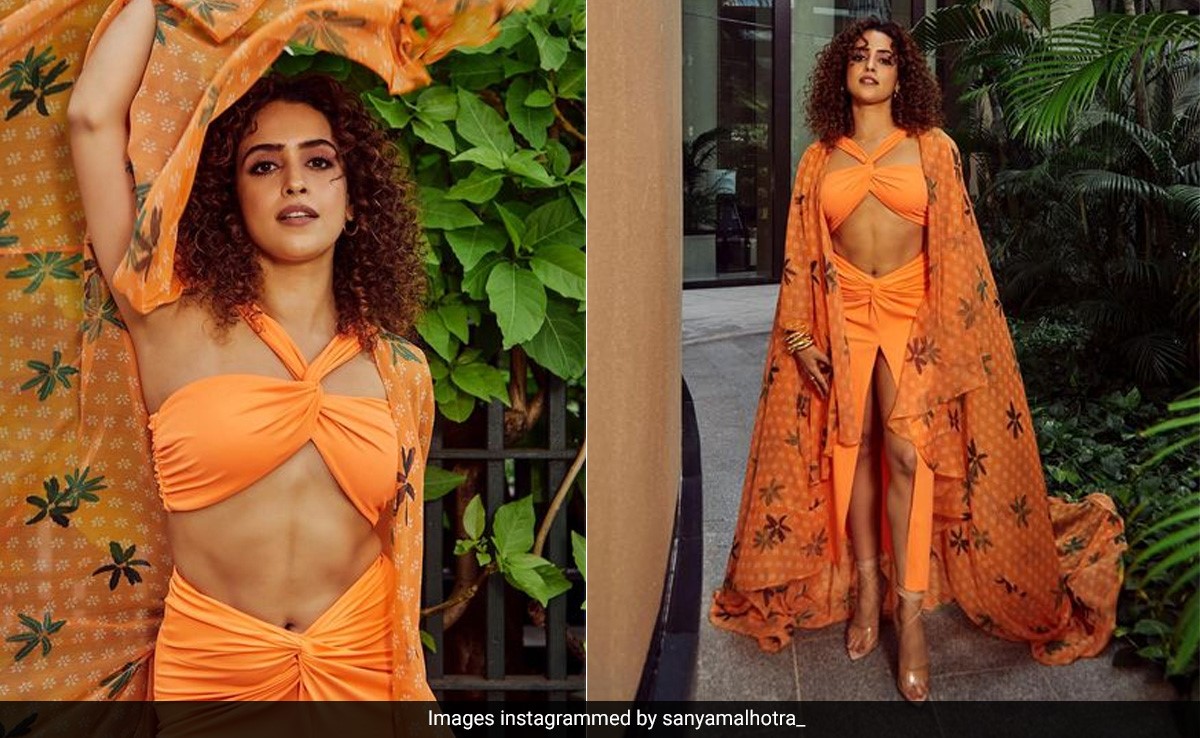Sanya Malhotra's Tangy Orange Co-Ord Is Transporting Us To A 'Sicilian Summer'