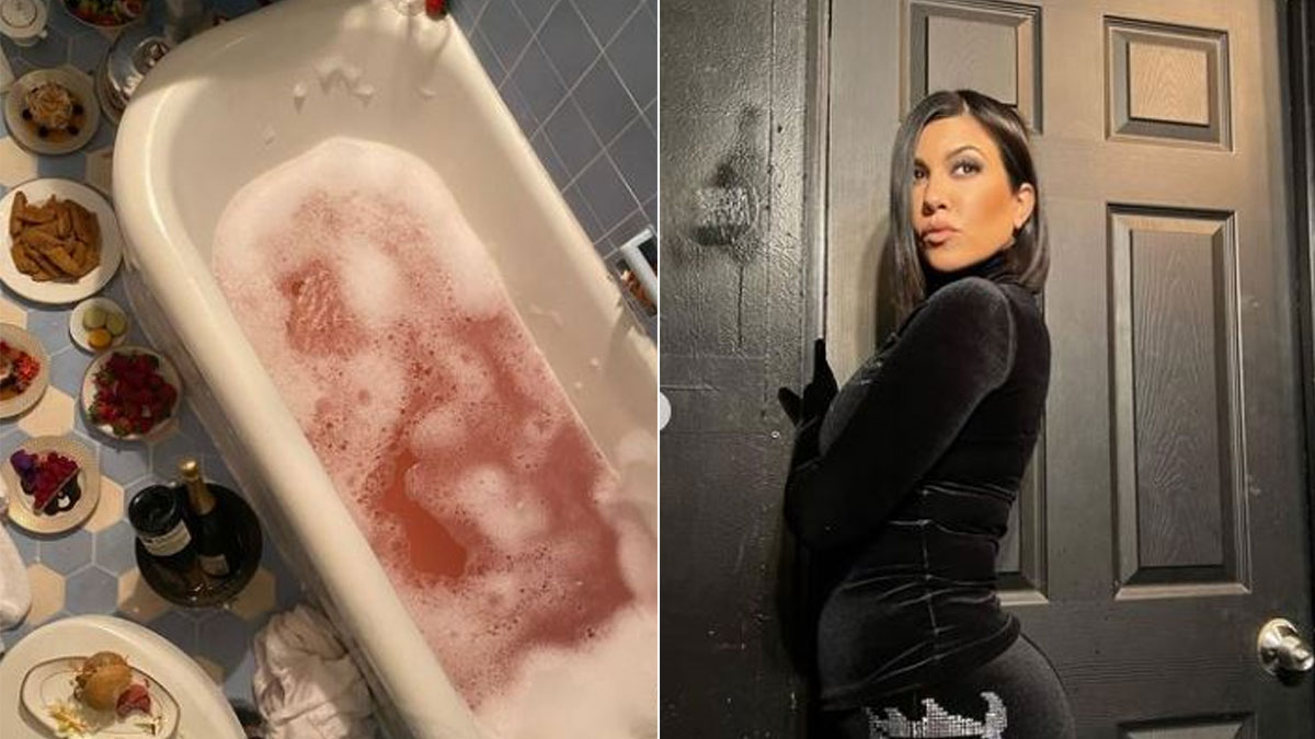 Kourtney Kardashian's Weird Food Binge In Bathroom Has Shocked Internet