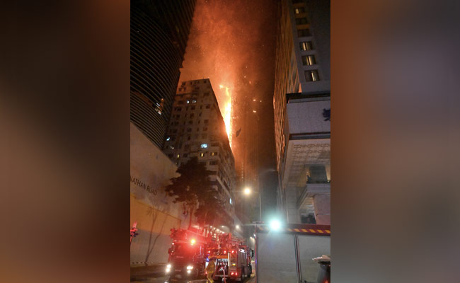 Massive Fire In Hong Kong Skyscraper, No Casualties