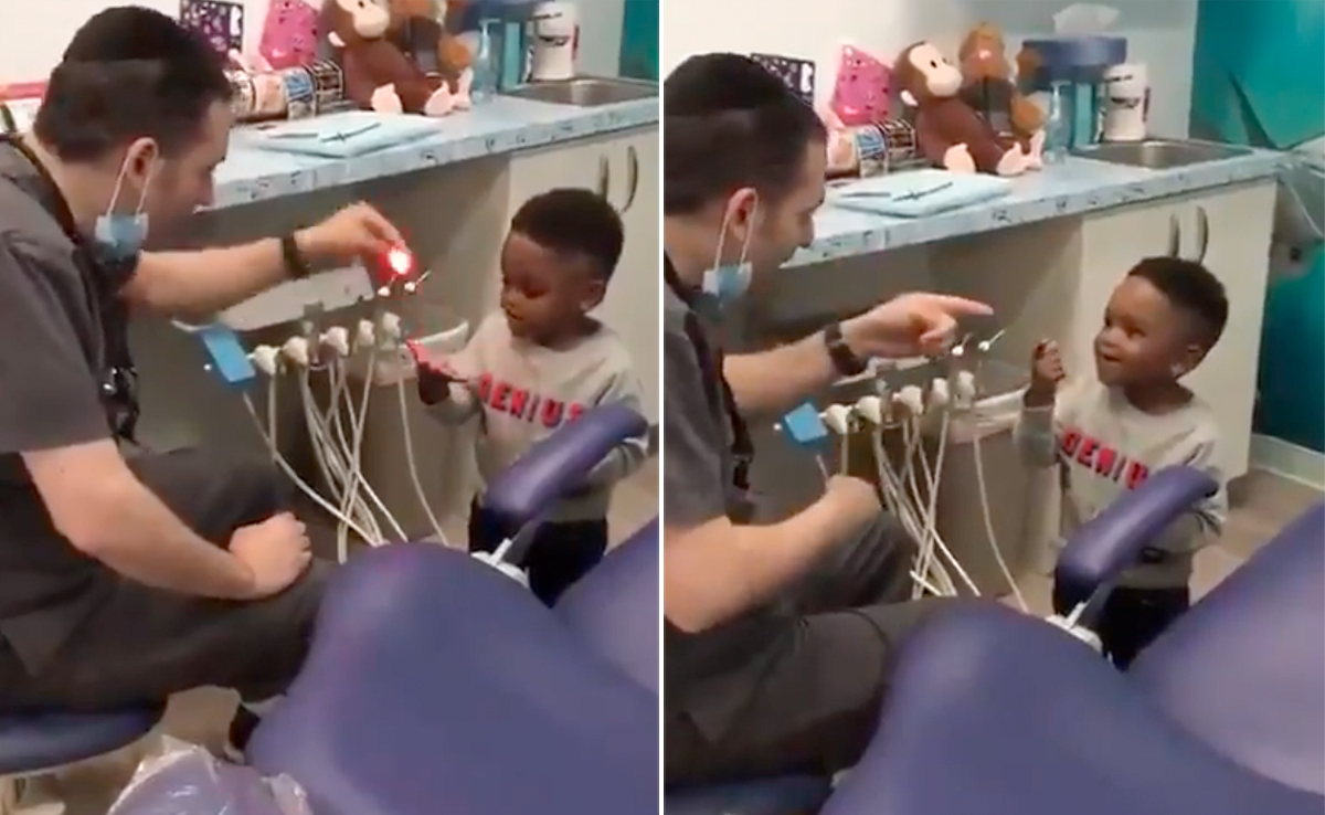 Dentist ने किया कुछ ऐसा कि डरा हुआ बच्चा भी अचानक खिलखिला हो उठा, दिल जीत रहा है VIDEO