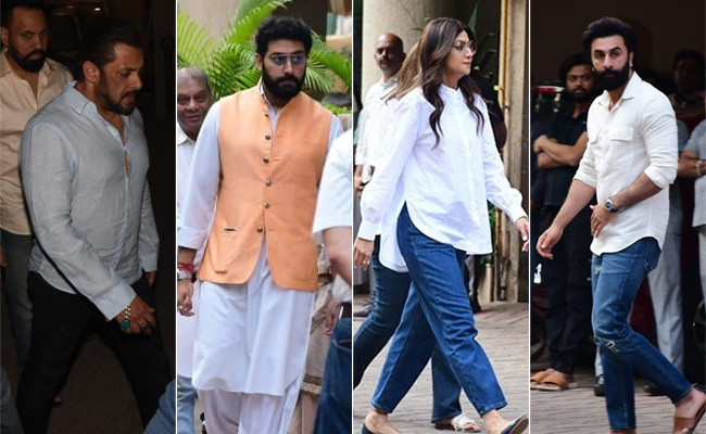 Satish Kaushik's Funeral: Salman Khan, Ranbir Kapoor, Shilpa Shetty, Abhishek Bachchan And Others Pay Last Respects