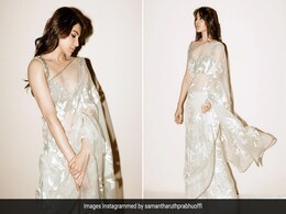 Elegance Has A New Name And It's Samantha Ruth Prabhu In An Embroidered Organza <i>Saree</i> Elegance Has A New Name And It's Samantha Ruth Prabhu In An Embroidered Organza <i>Saree</i>