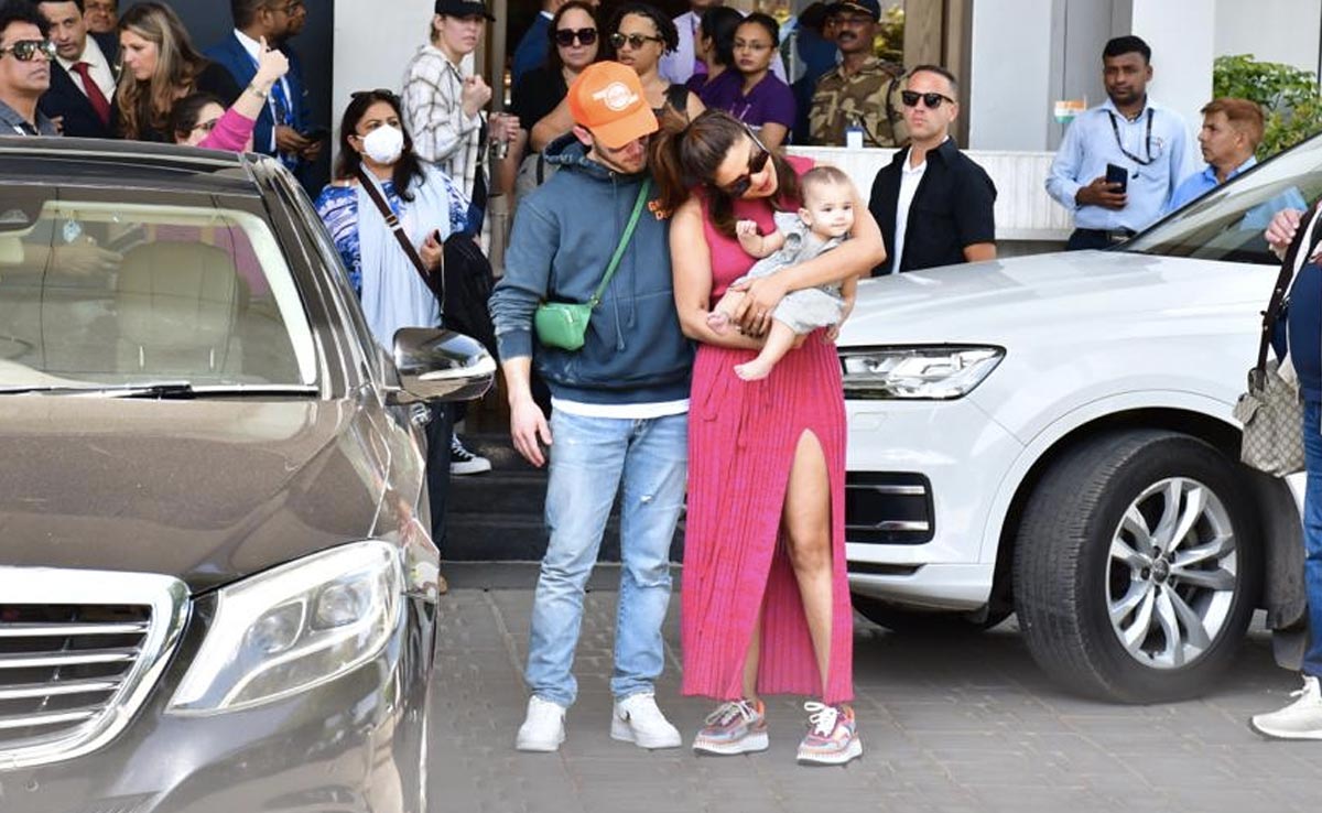 Malti Marie, Welcome To India. Priyanka Chopra And Nick Jonas Land In Mumbai With Daughter