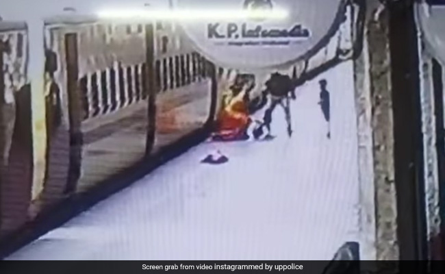 Video: Cop Saves Woman's Life Who Slipped While Getting Off Moving Train