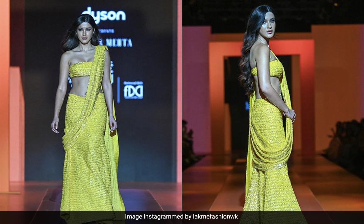 Shanaya Kapoor's Shimmery Lime <i>Saree</i> Is The Festive Season's Freshest Take