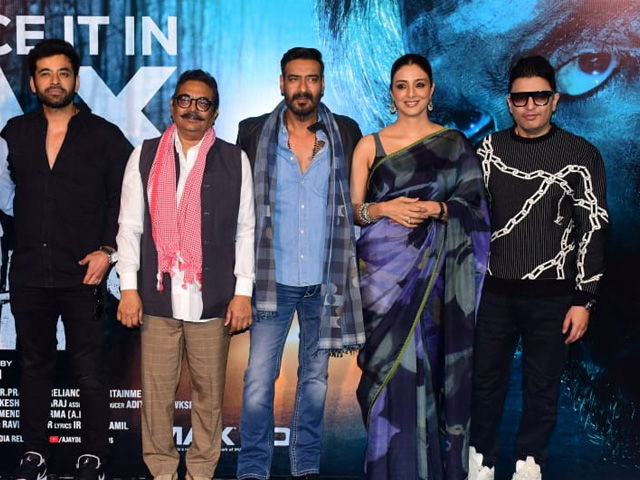 Usual Suspects Tabu And Ajay Devgn Light Up <i>Bholaa</i> Trailer Launch