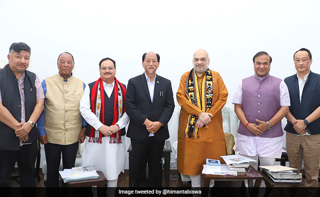 Key BJP Meet At Amit Shah's Home To Form Government In 3 Northeast States