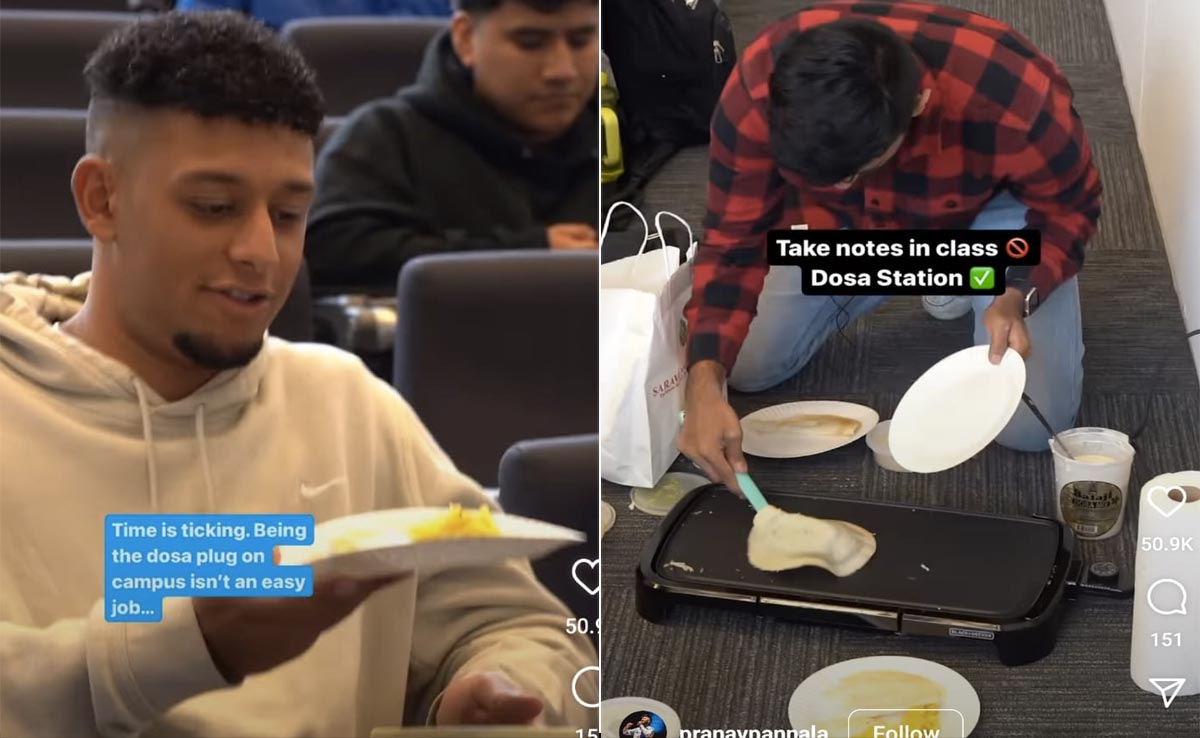Singer Makes Dosas For Students In Class - Watch Professor's Reaction