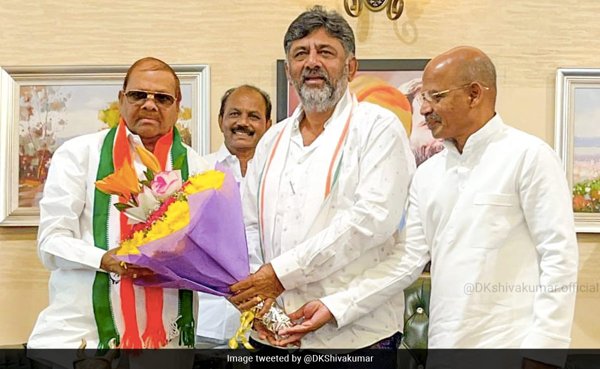 Karnataka BJP Legislator Quits Party, Joins Congress 2 Days Later