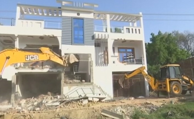 Bulldozer At Home Of Jailed UP Don's Aide, Third Demolition In 3 Days