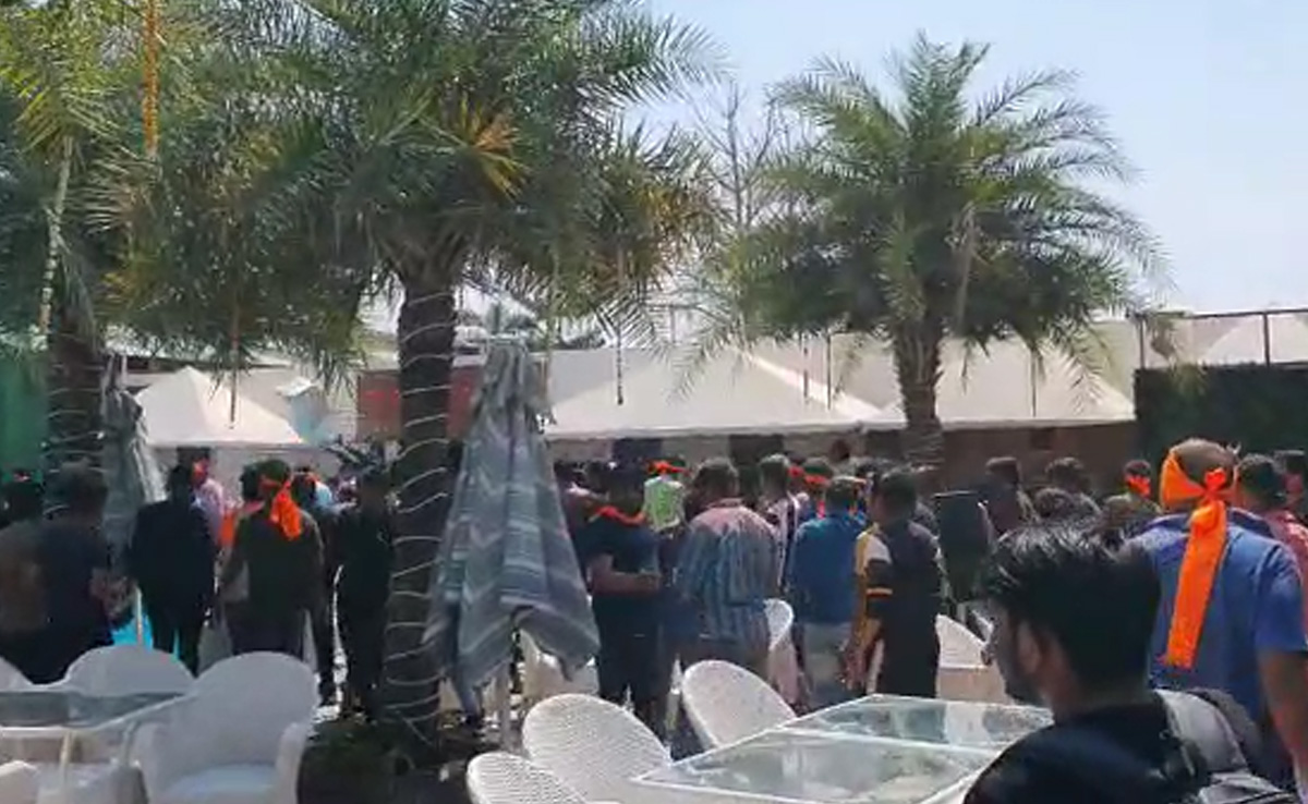 Video: Men Destroy Indore Hotel Over Holi Event Pass, Cops Watch