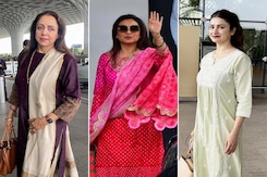 Rani Mukerji, Hema Malini And Prachi Desai Were Spotted in The City Rani Mukerji, Hema Malini And Prachi Desai Were Spotted in The City