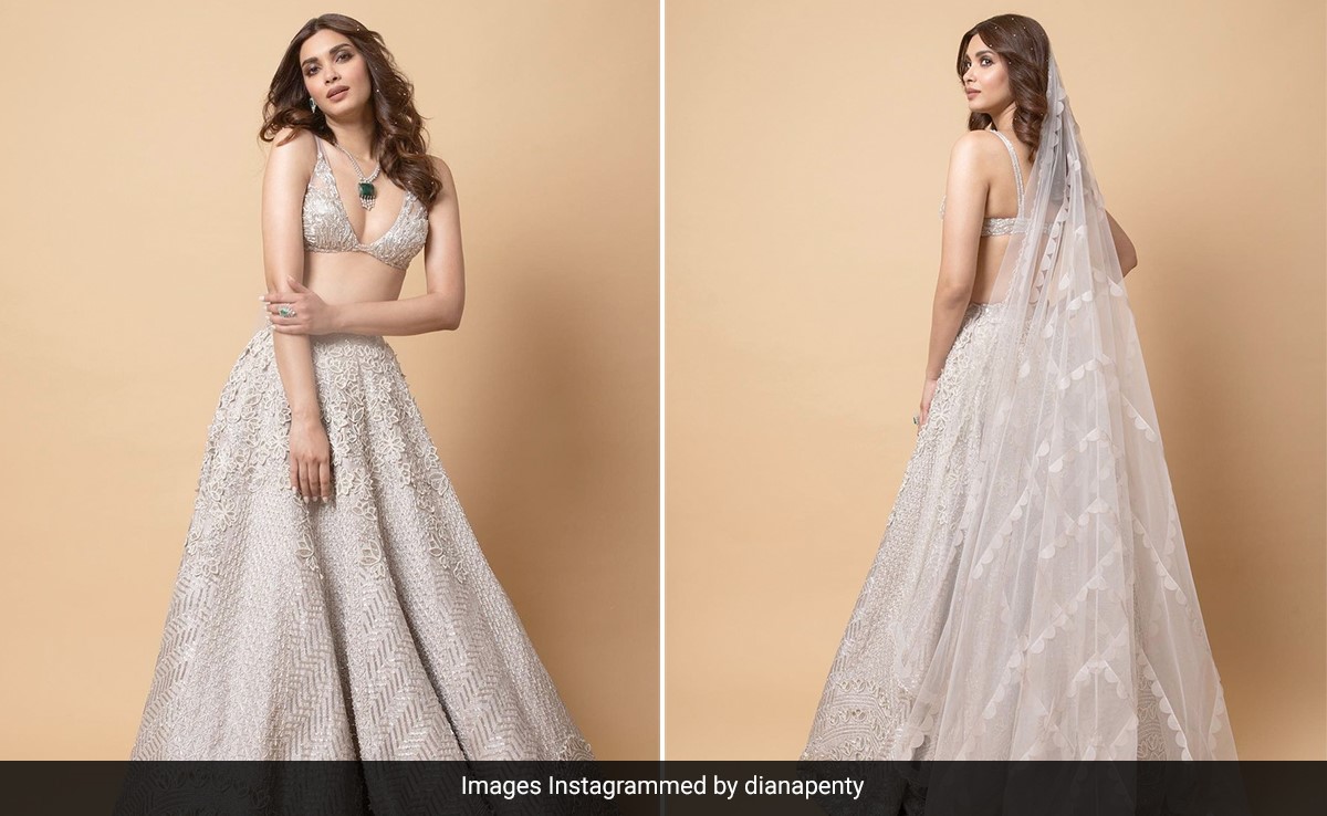 Diana Penty In A Silver <i>Lehenga</i> Leaves A Little Glitter Wherever She Goes