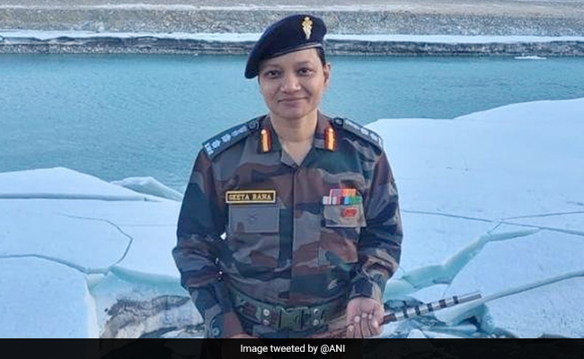 Col Geeta Rana, 1st Woman Army Officer Posted Near China Border In Ladakh