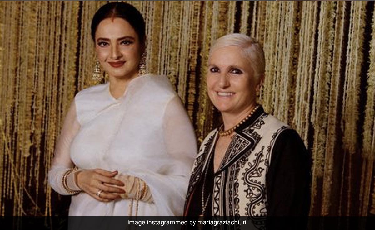 Ahead Of The Big Mumbai Fashion Show, Dior's Maria Grazia Chiuri Meets "Iconic" Rekha