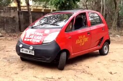 West Bengal Businessman Converts Tata Nano Into Solar Car West Bengal Businessman Converts Tata Nano Into Solar Car
