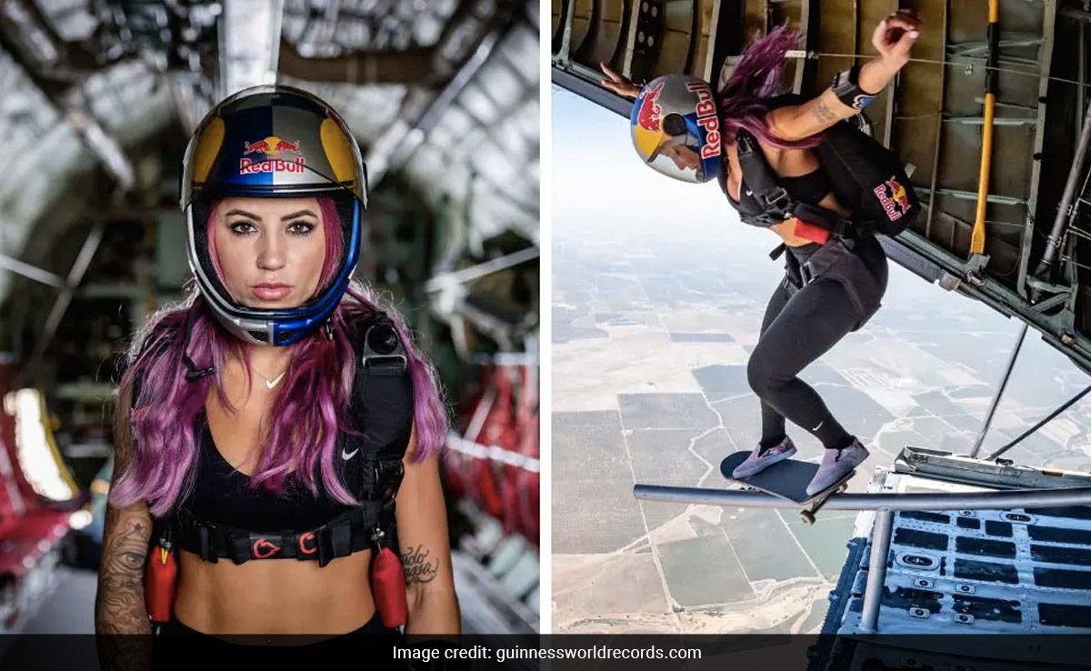 Watch: Skateboarder Grinds Out Of Plane At 9,022 Feet, Creates World Record