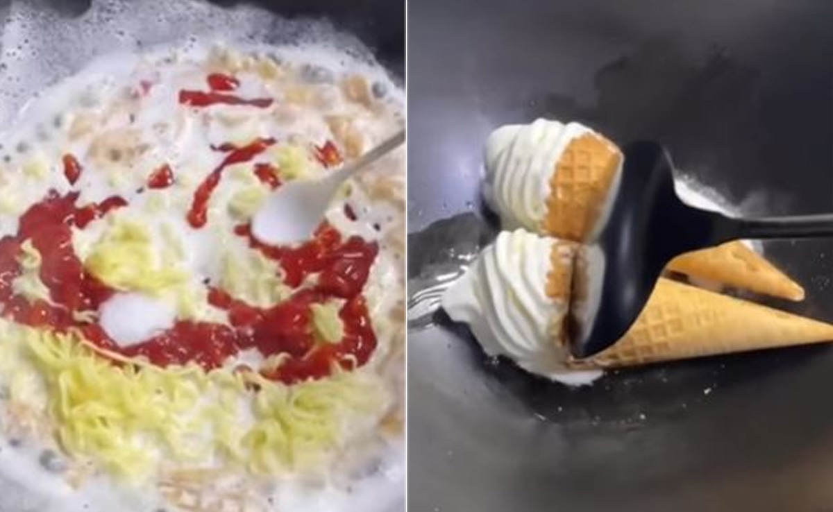 'RIP Maggi': Ice Cream Cones Smashed In With Noodles In This Horrifying Dish