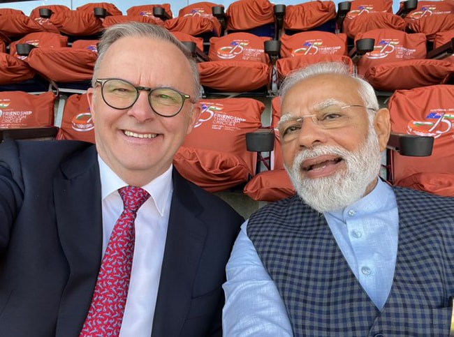 Pics: Selfies, Chai - PM Modi, Australian PM's Day At Ahmedabad Stadium