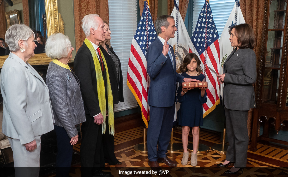 Eric Garcetti Sworn In As US Ambassador To India. Kamala Harris Says This