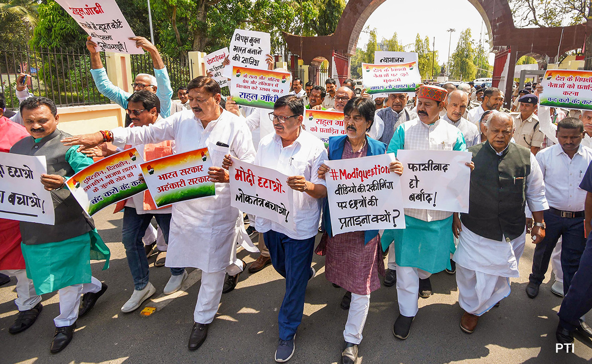 Nitish Kumar's Party Skips Allies' Protest Over Rahul Gandhi's Conviction