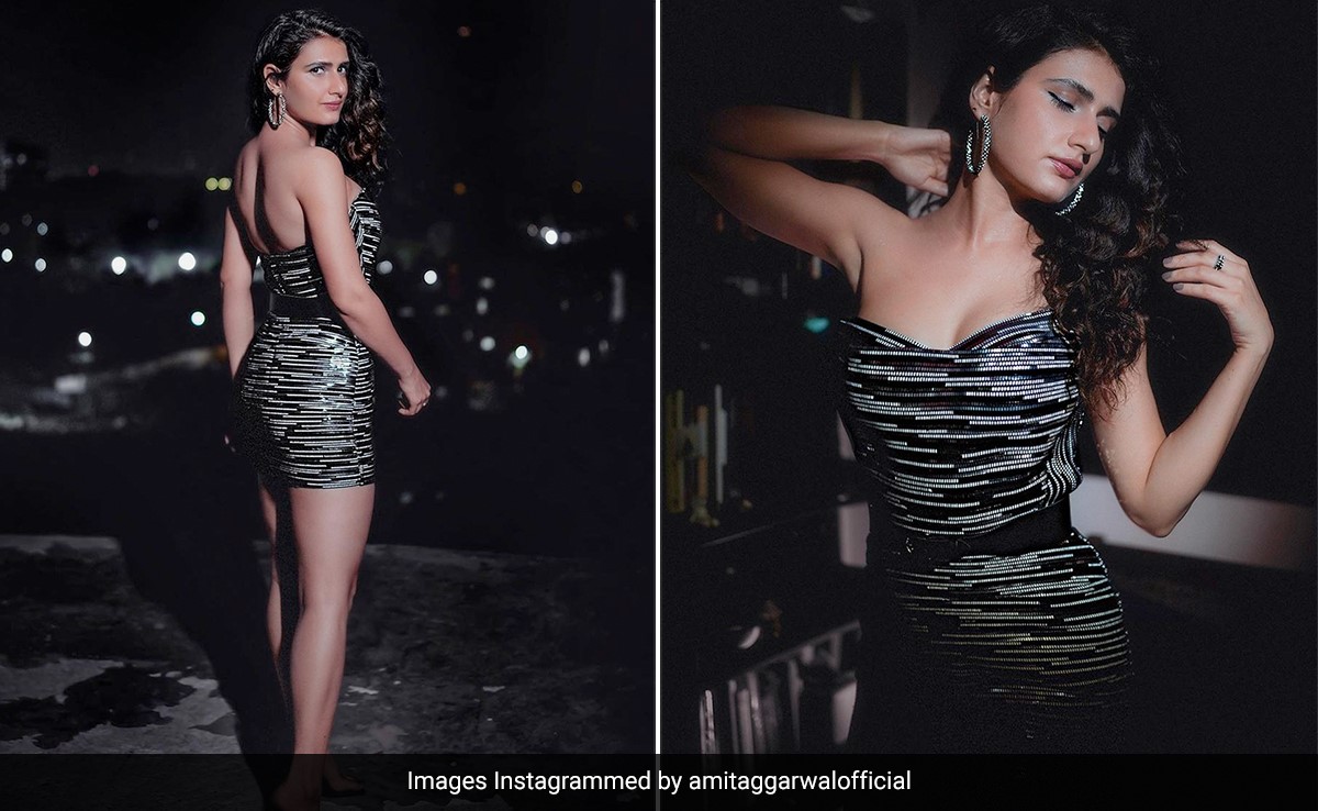 Fatima Sana Sheikh's Strapless Patterned Mini Dress Is What Friday Night Fashion Is Made Of