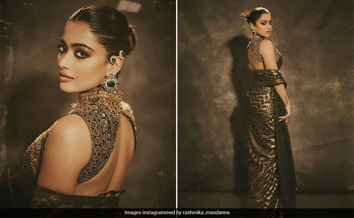 Rashmika Mandanna Wraps Herself In The Glory Of A Forgotten Era In A <i>Saree</i>