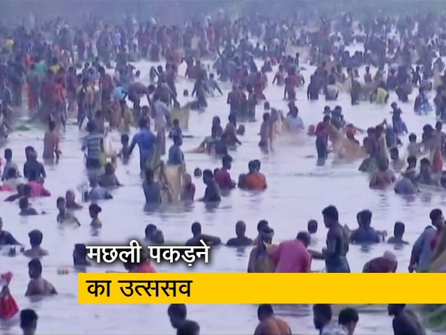 मदुरै में मनाया गया मछली पकड़ने का उत्ससव