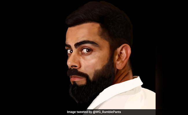"Masterpiece" :Fan Makes Virat Kohli's Portrait, Internet Amazed