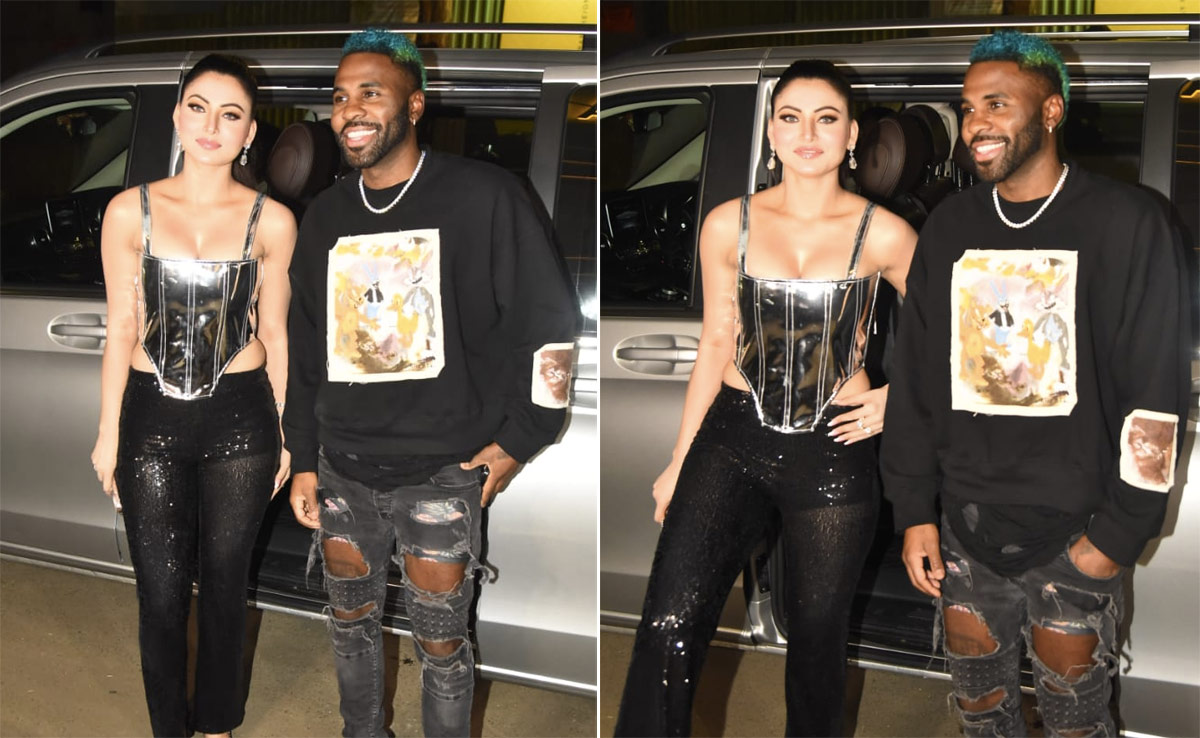 Dressed For A Night Out, Jason Derulo Probably Said "Let Me Take You Dancing" To Urvashi Rautela