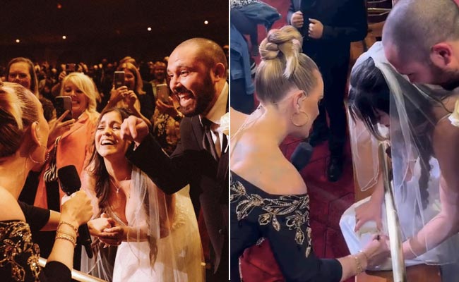 ''Memory Of A Lifetime'': Adele Signs Bride's Wedding Dress During Her Las Vegas Show