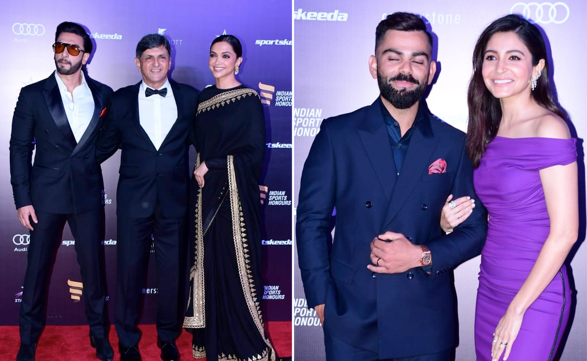 Indian Sports Honours: Deepika Padukone-Ranveer Singh, Anushka Sharma-Virat Kohli Ruled The Red Carpet