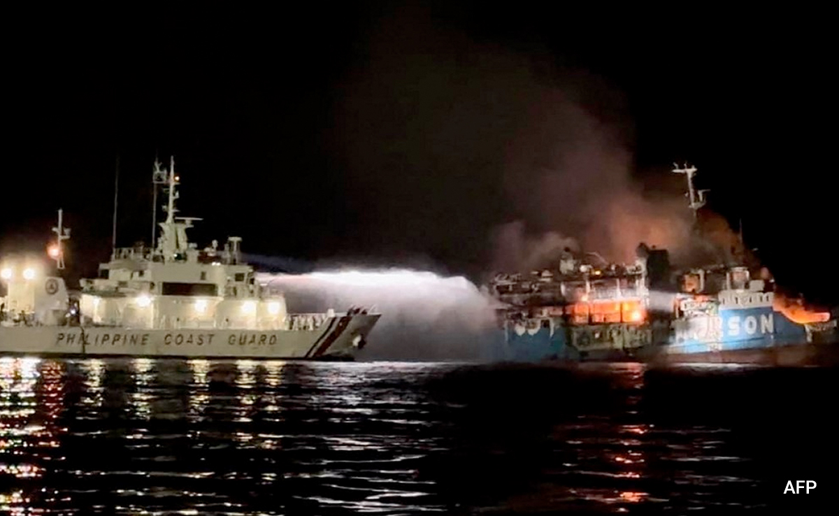 31 Killed In Fire On Philippine Ferry, Several Missing