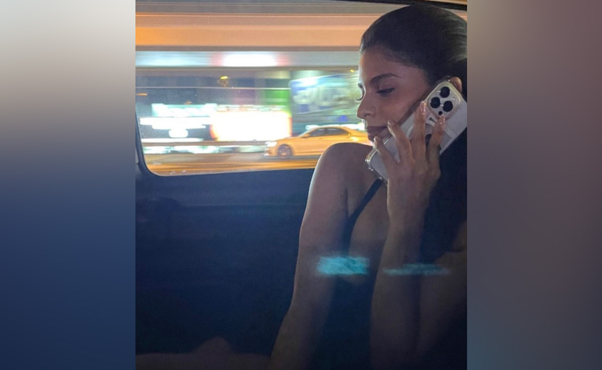 Just A Candid Pic Of Suhana Khan Busy On Phone. That's It That's The Post