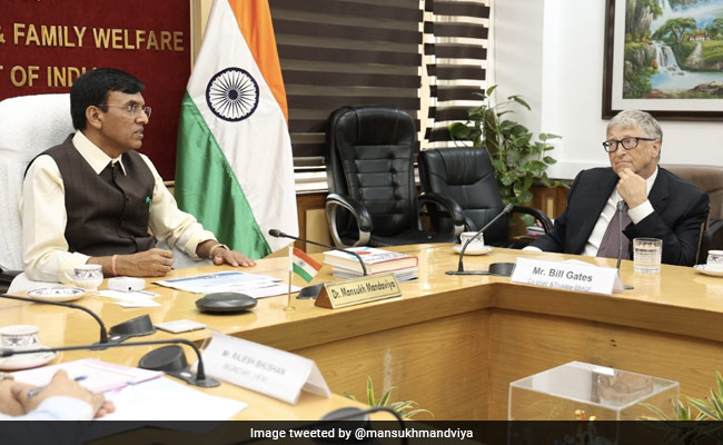 Bill Gates Visits Health Ministry's War Room, Hails India's Covid Efforts